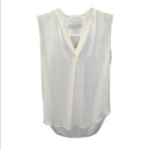 White Sleeveless Blouse